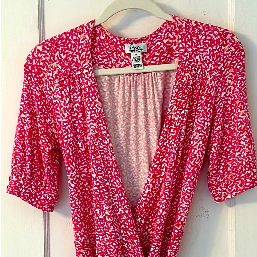 Lilly Pulitzer Pink  Wrap Dress